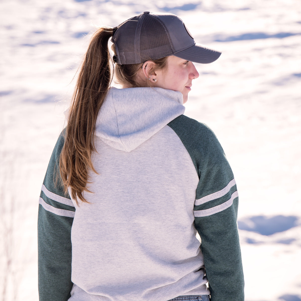 Casquette queue de cheval brodée Sask X pour femme | Casquette Saskatchewan