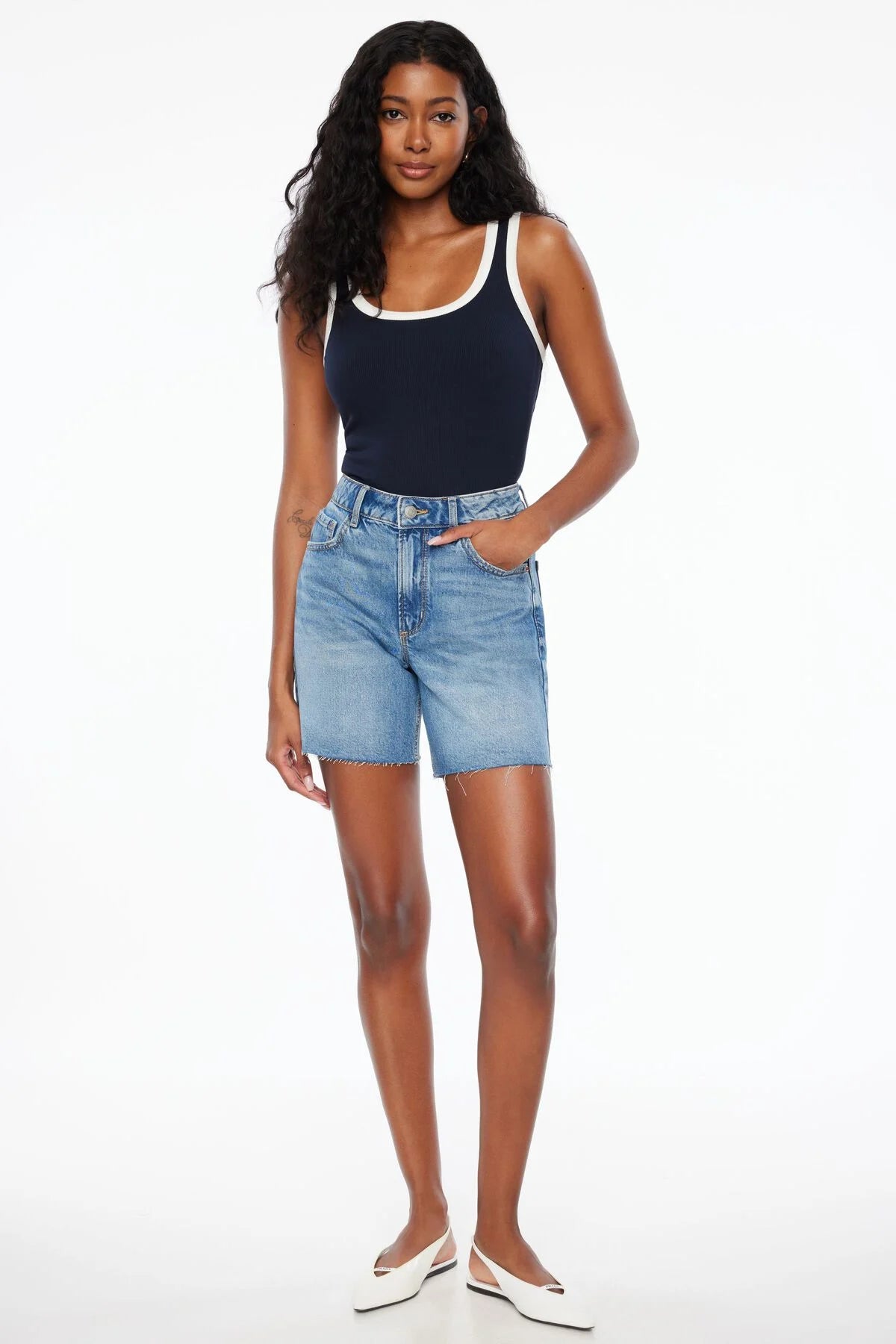Short en jean trapèze Heidi