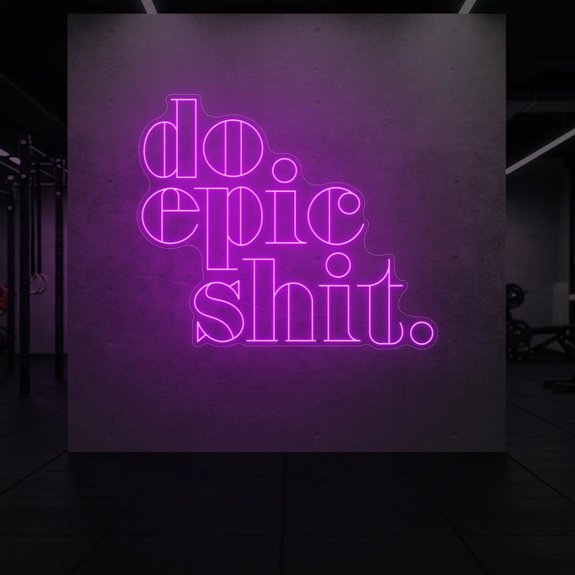 Fais des trucs épiques Enseigne lumineuse