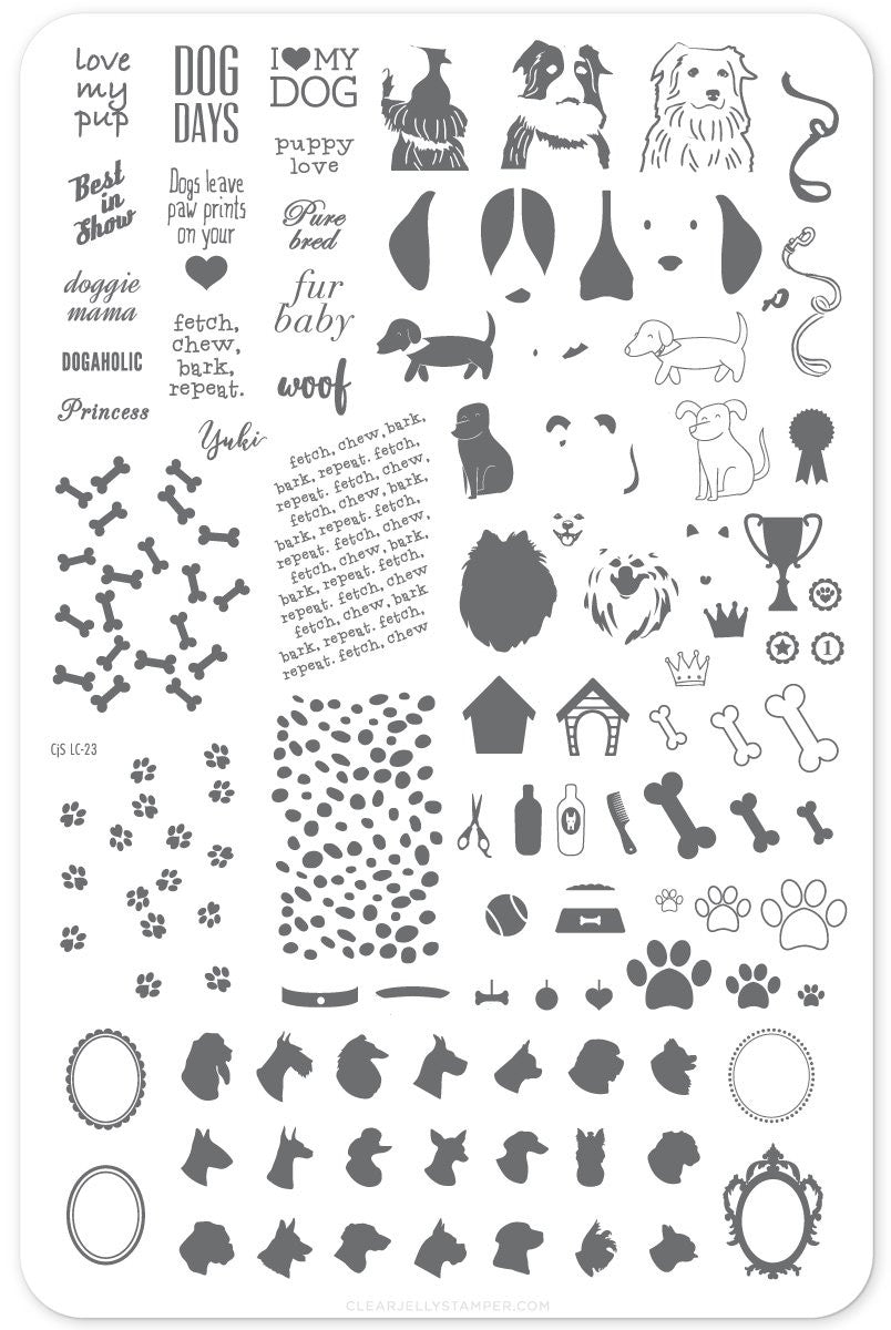 Clear Jelly Stamper - Puppy Love