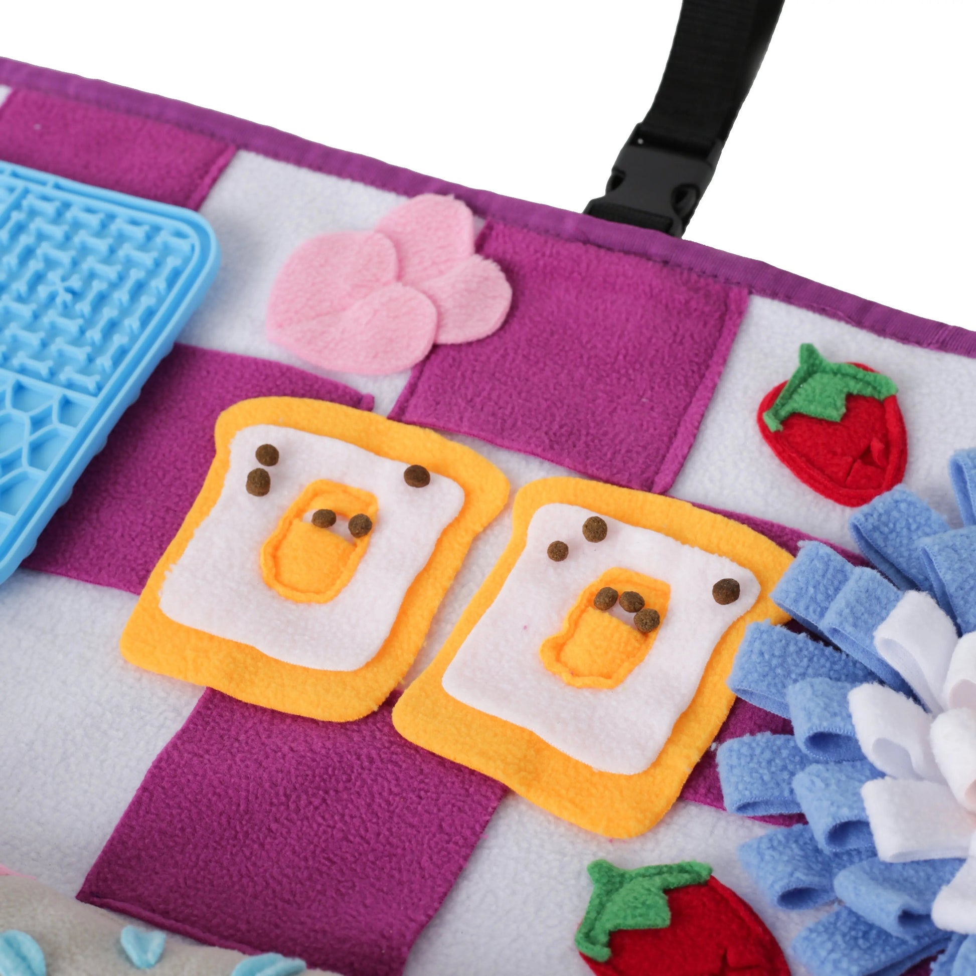 Squeaky Bone Snuffle Mat for Dogs – Interactive Foraging Fun, 24"