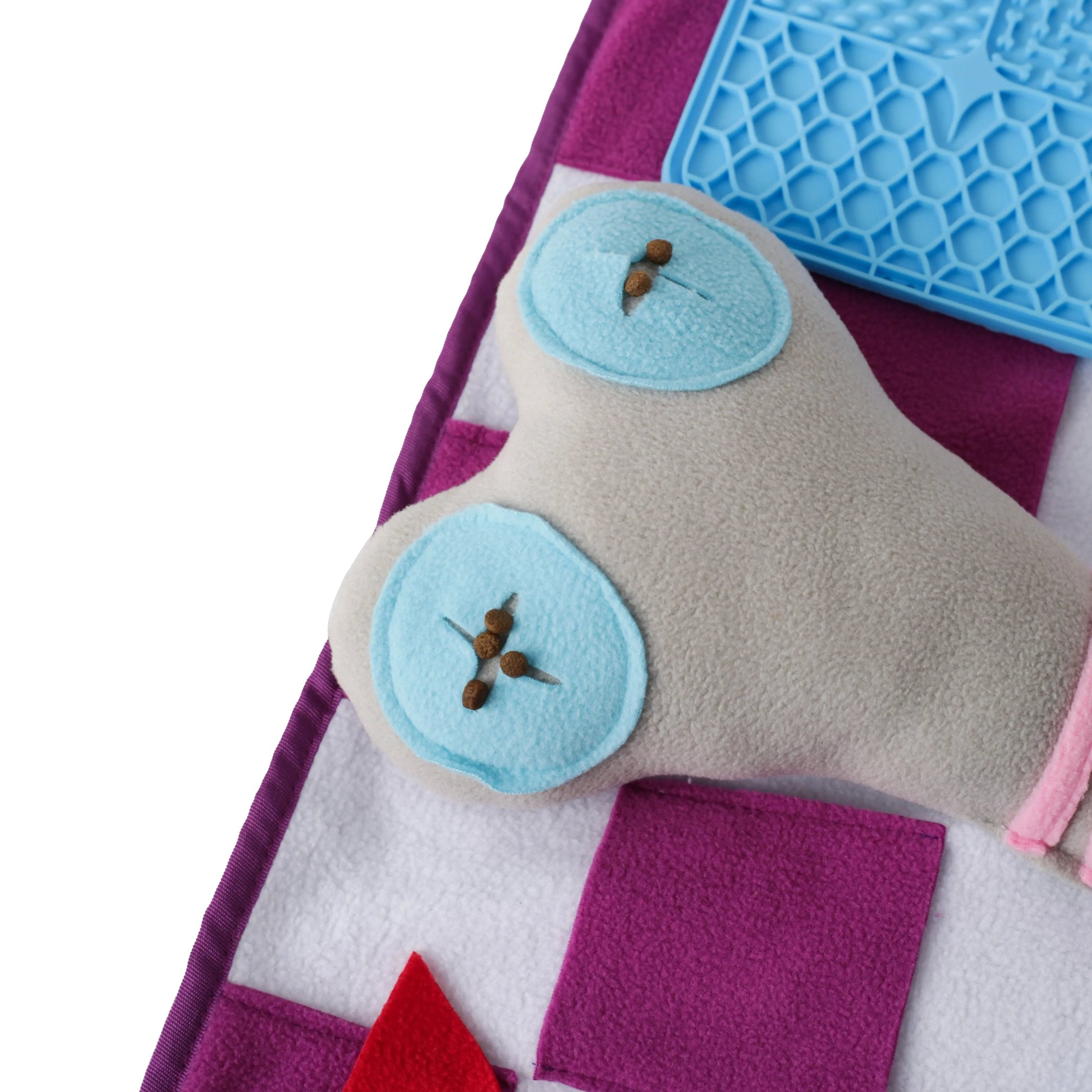 Tapis à renifler couineur pour chiens – Jeu interactif de recherche de nourriture, 61 cm