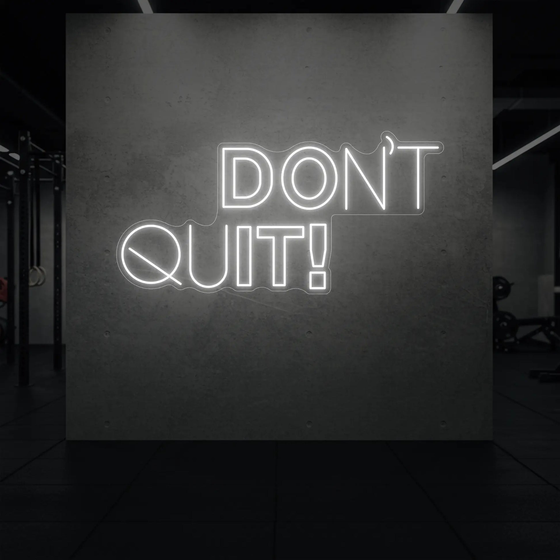 N'ABANDONNEZ PAS ! Enseigne lumineuse