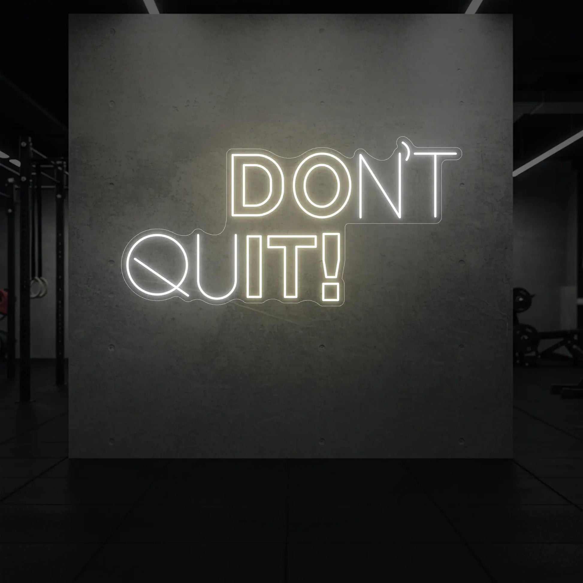 N'ABANDONNEZ PAS ! Enseigne lumineuse