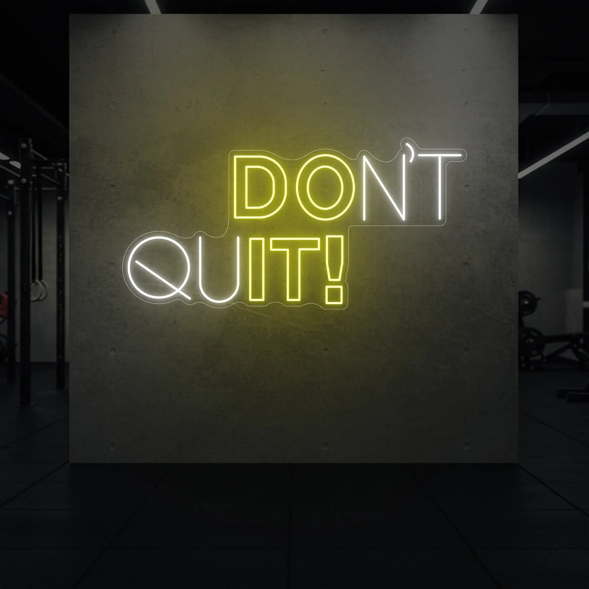 N'ABANDONNEZ PAS ! Enseigne lumineuse