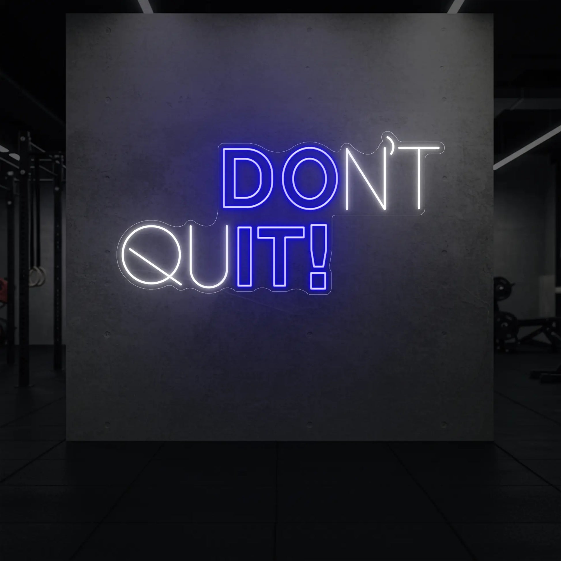 N'ABANDONNEZ PAS ! Enseigne lumineuse