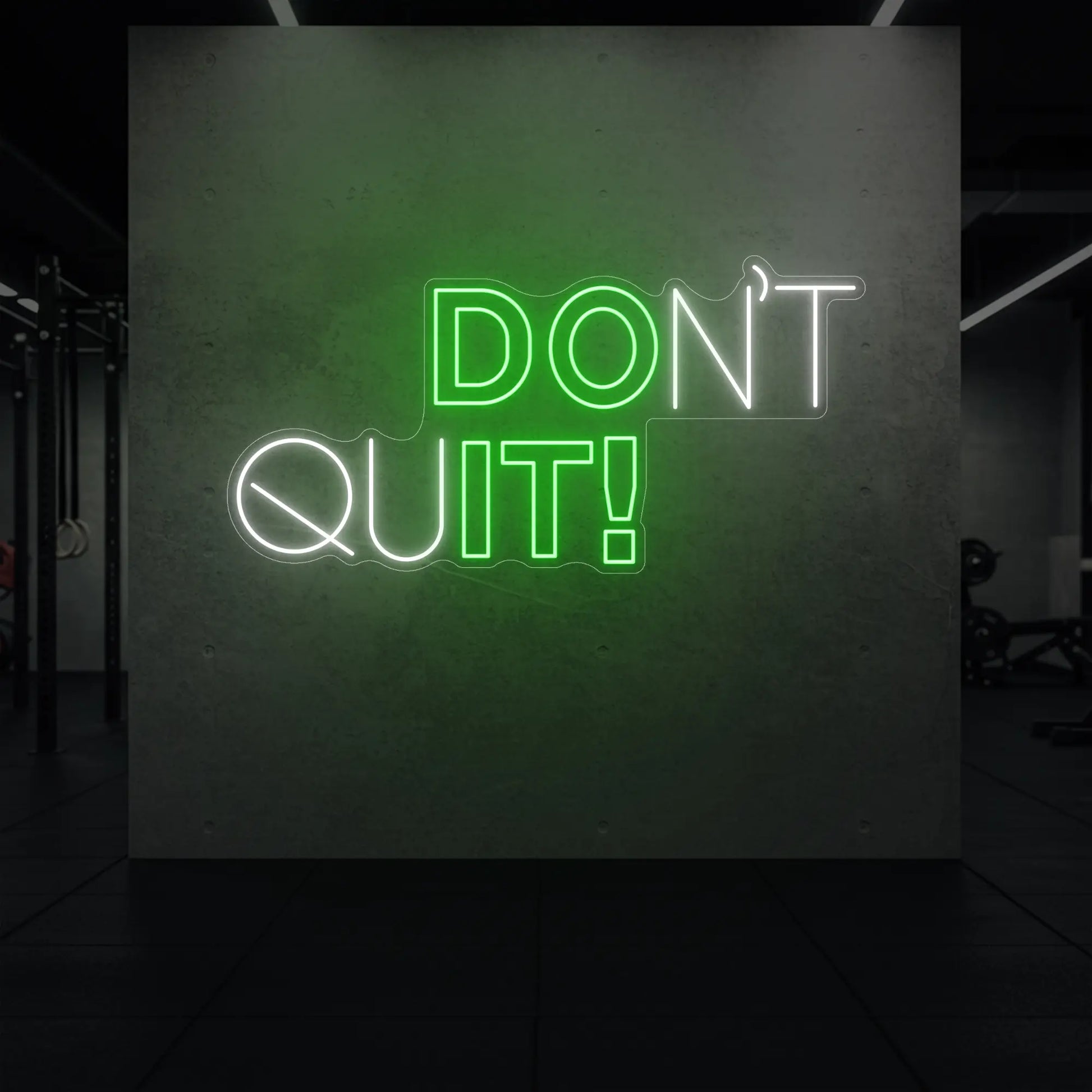 N'ABANDONNEZ PAS ! Enseigne lumineuse