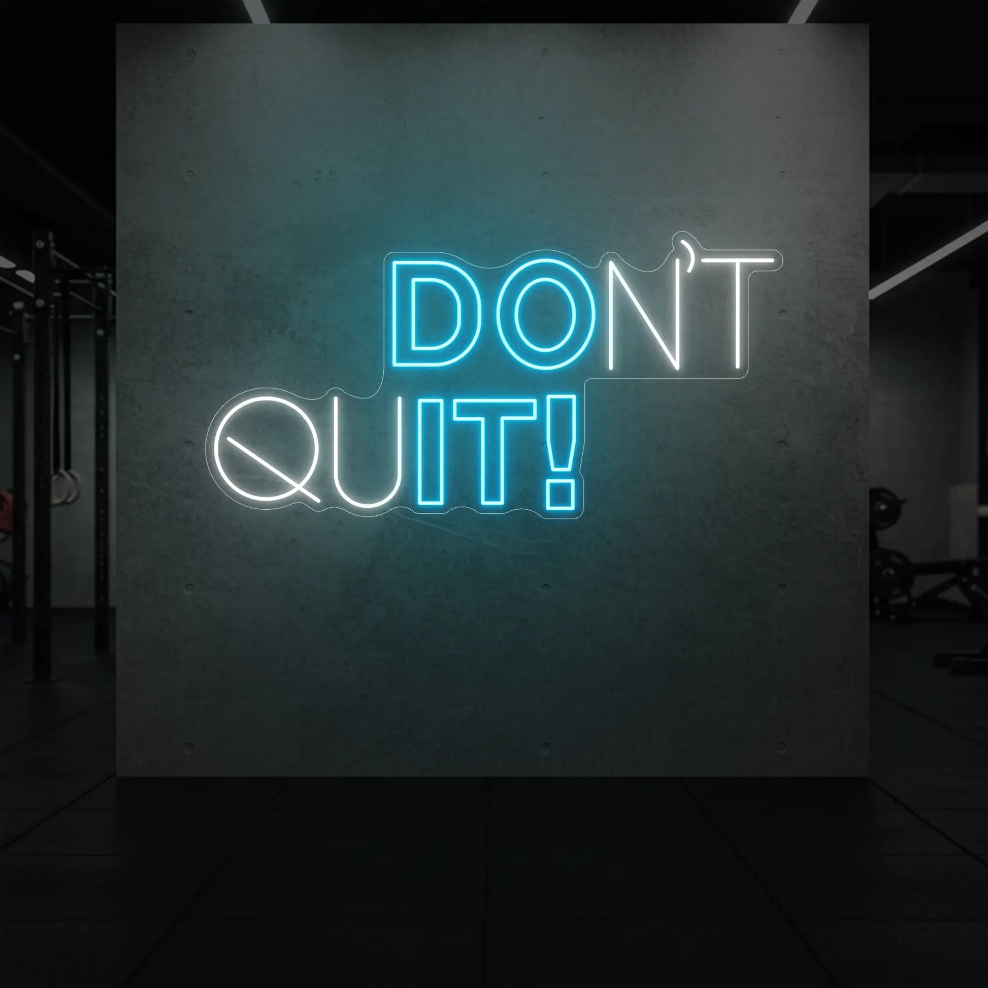 N'ABANDONNEZ PAS ! Enseigne lumineuse