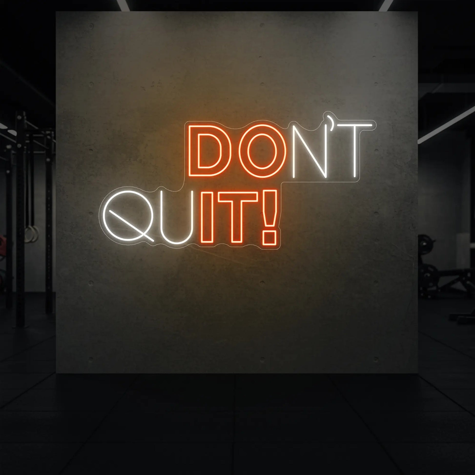 N'ABANDONNEZ PAS ! Enseigne lumineuse