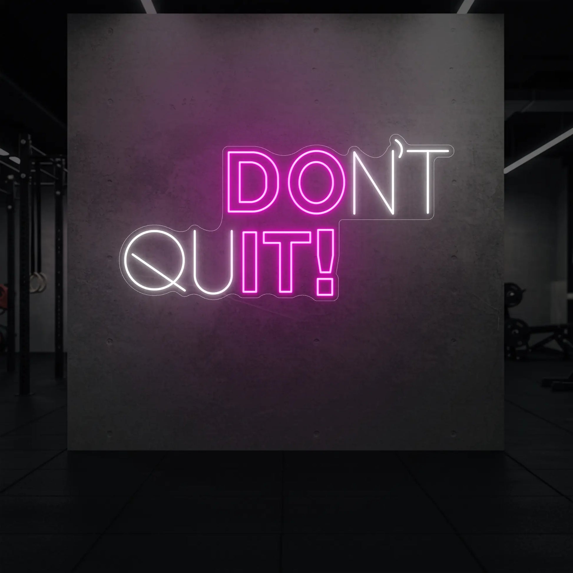 N'ABANDONNEZ PAS ! Enseigne lumineuse