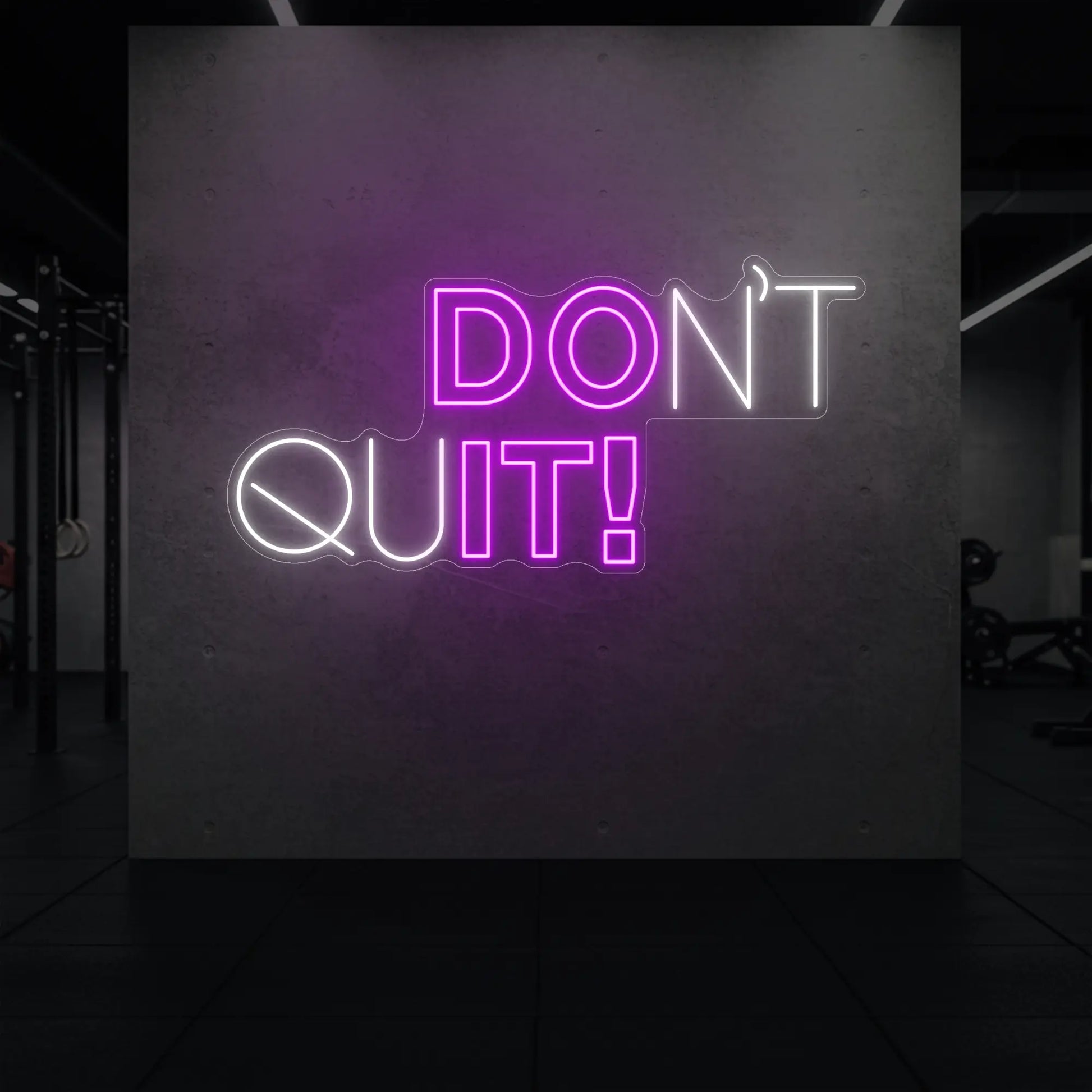 N'ABANDONNEZ PAS ! Enseigne lumineuse