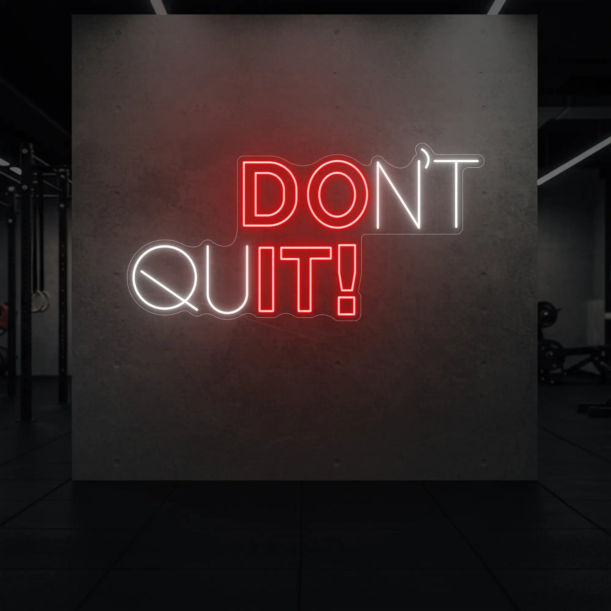 N'ABANDONNEZ PAS ! Enseigne lumineuse