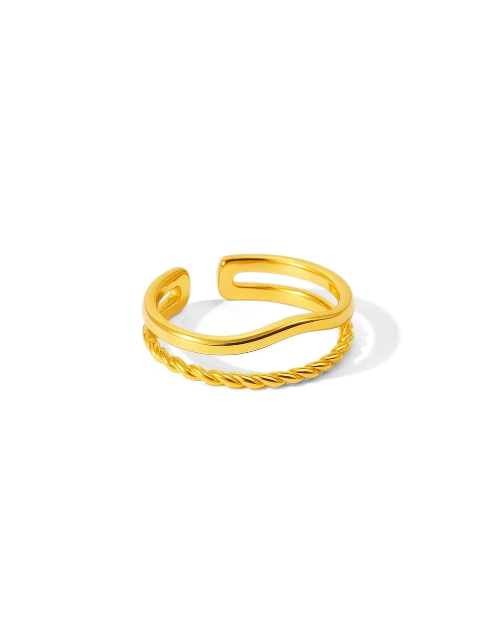 Bague double réglable