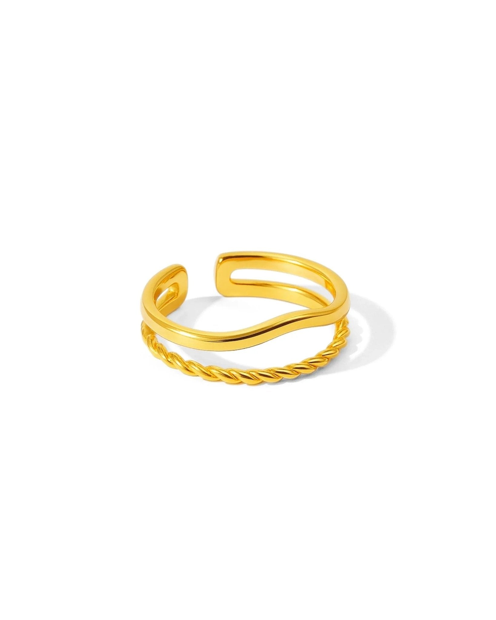 Bague double réglable