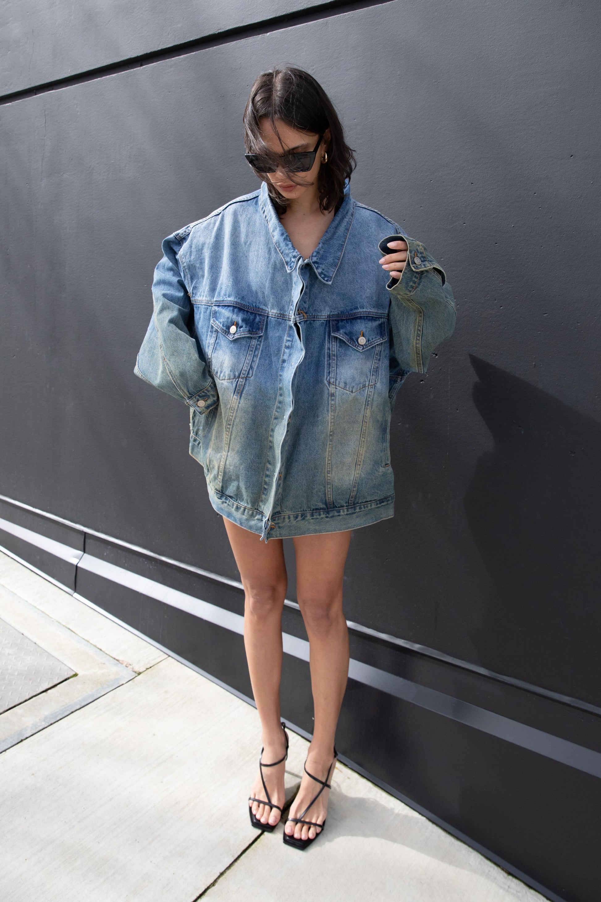 VESTE EN JEAN VINTAGE OVERSIZE
