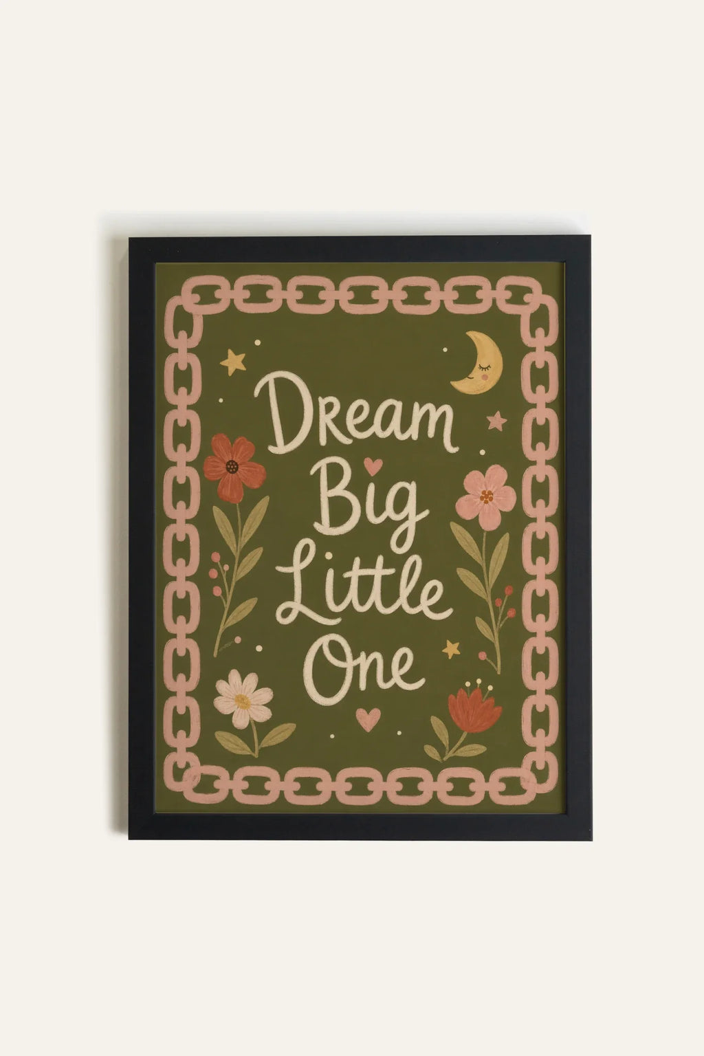 DREAM BIG, Framed Canvas Artwork in Black (collective)