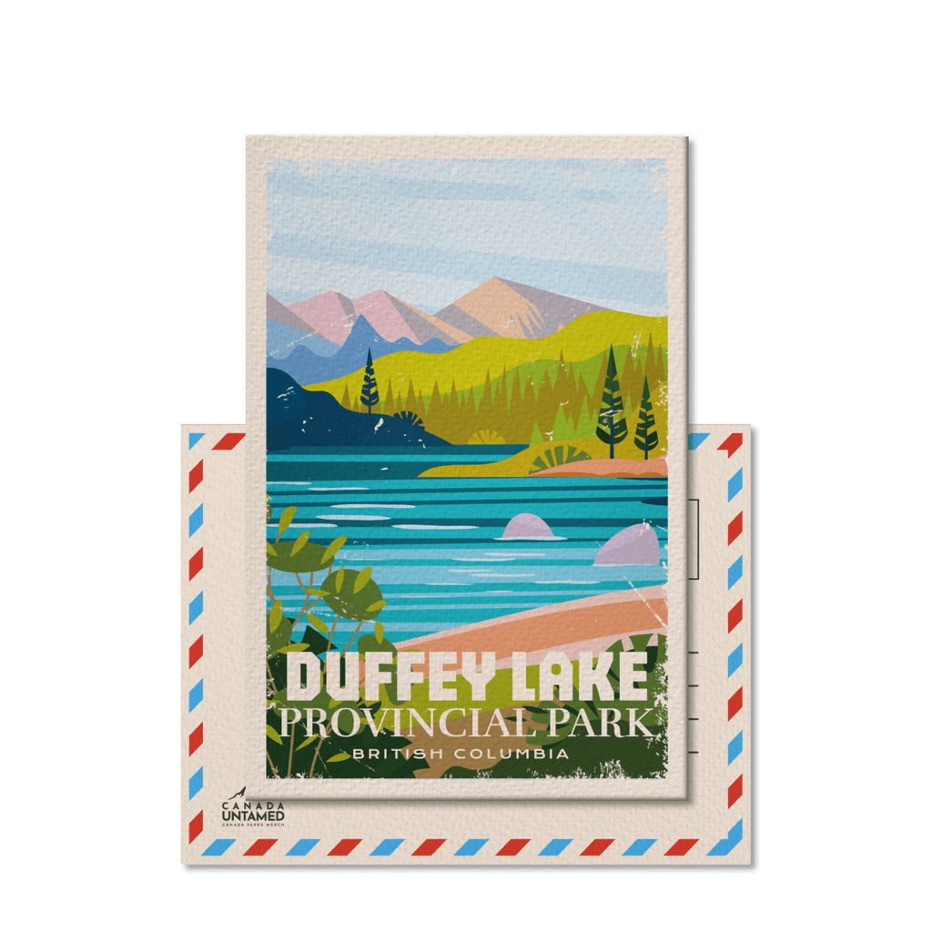 Duffey Lake British Columbia Provincial Park Postcard, Canada Parks