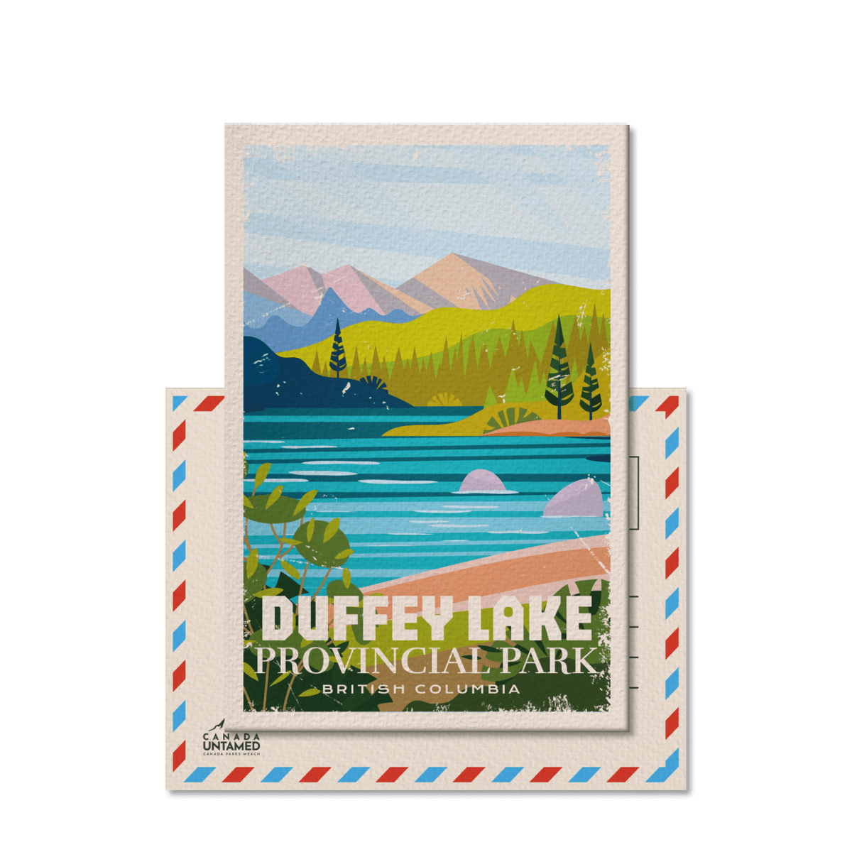 Duffey Lake British Columbia Provincial Park Postcard, Canada Parks