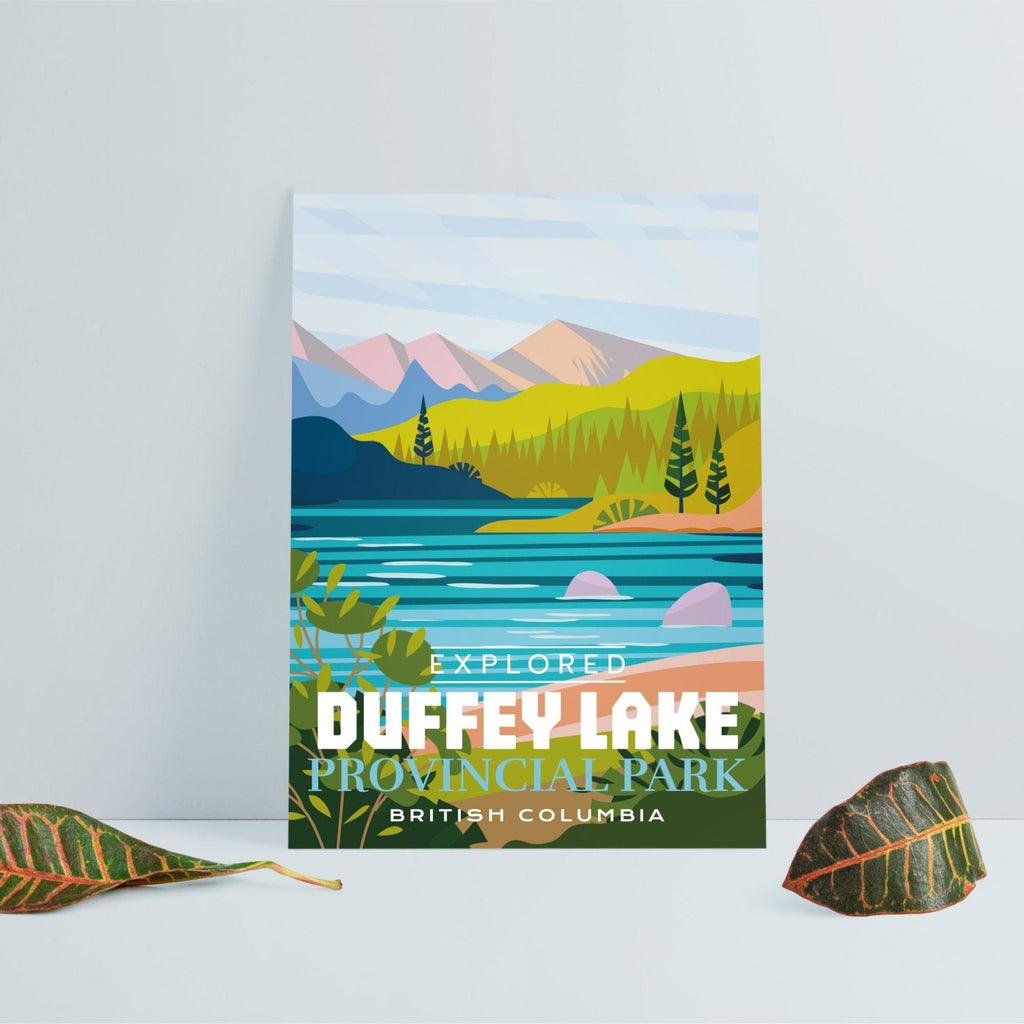 Duffey Lake Provincial Park 'Explored' Poster, Canada Parks