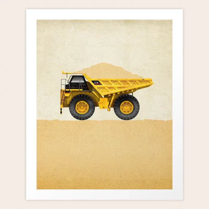 Véhicule de construction à benne basculante