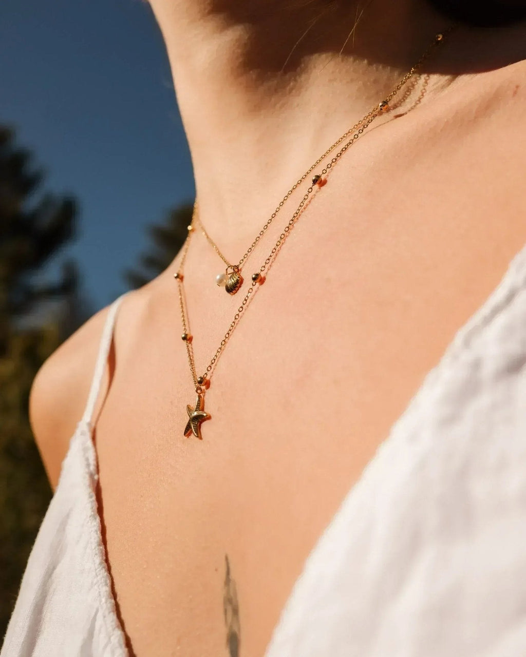 Collier à plusieurs niveaux Dune