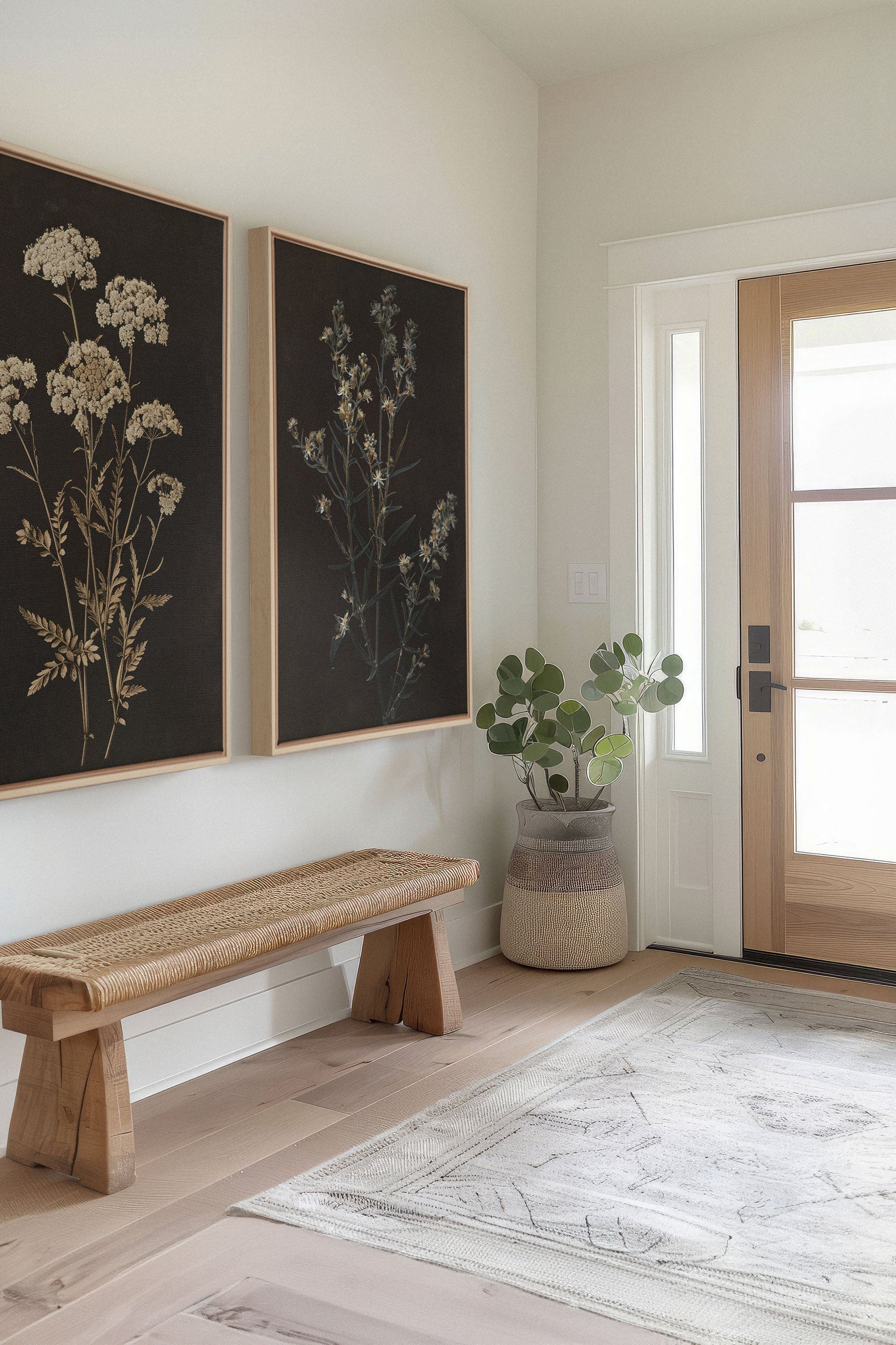 DUO PRECIOUS FLOWERS (2 Stretched Canvas Artworks)