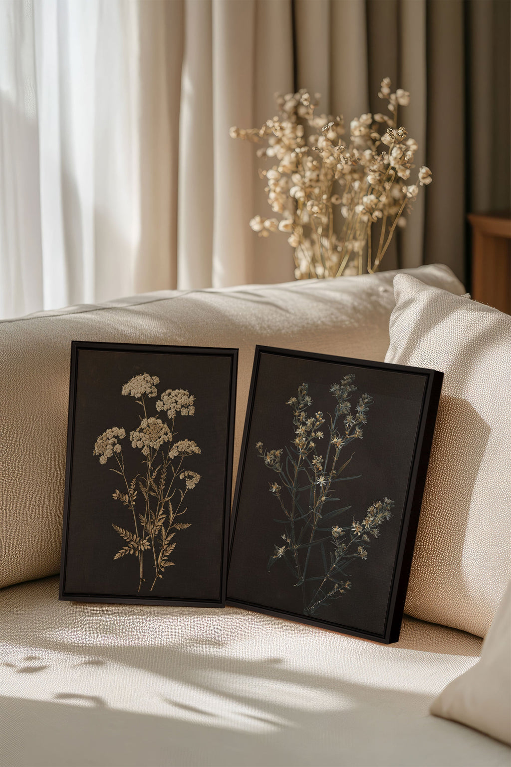 DUO PRECIOUS FLOWERS (2 Stretched Canvas Artworks)