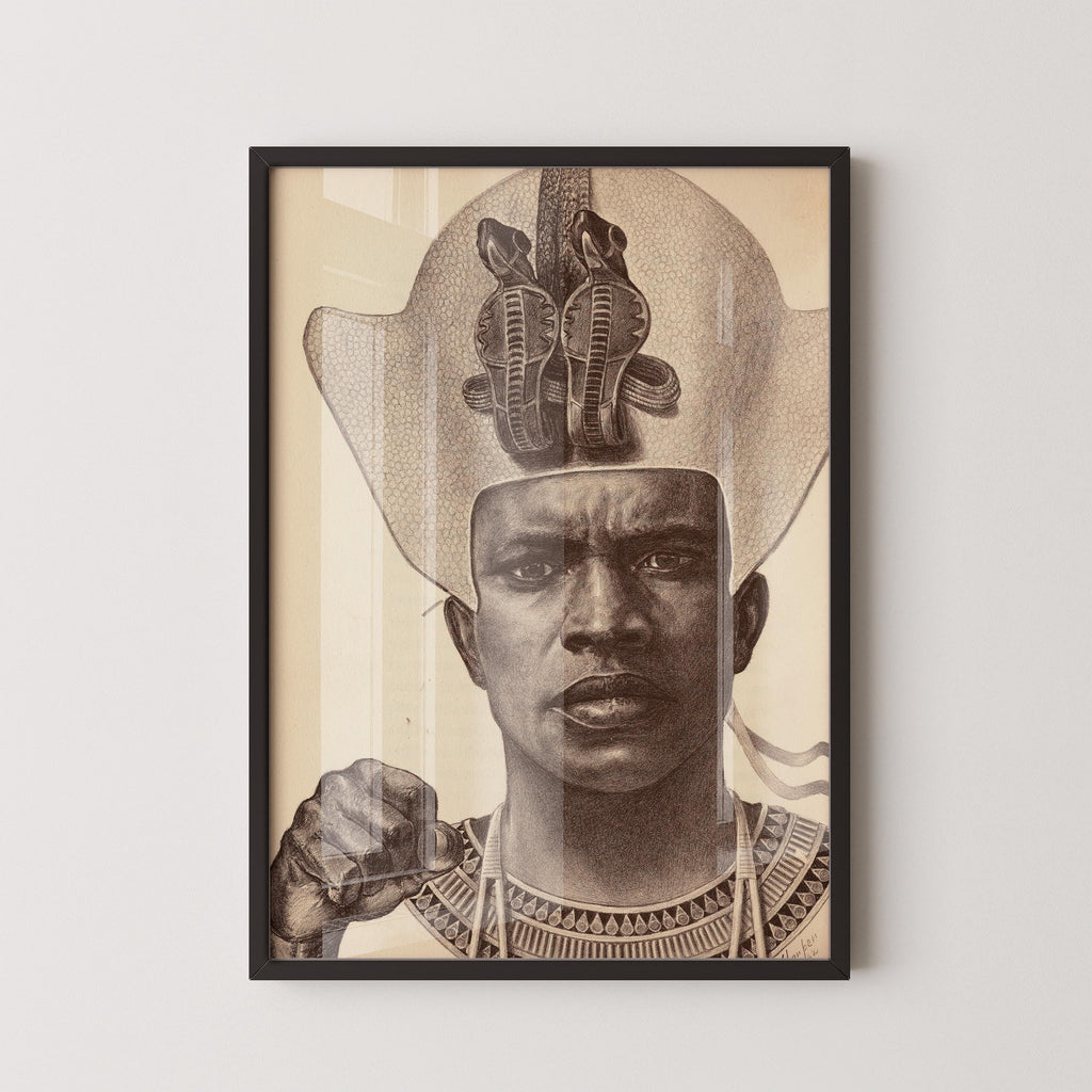 E. Harper Johnson - Piankhy le Grand, Planche 9 | REPRODUCTION – Majestueux roi guerrier africain (Disponible avec ou sans cadre)