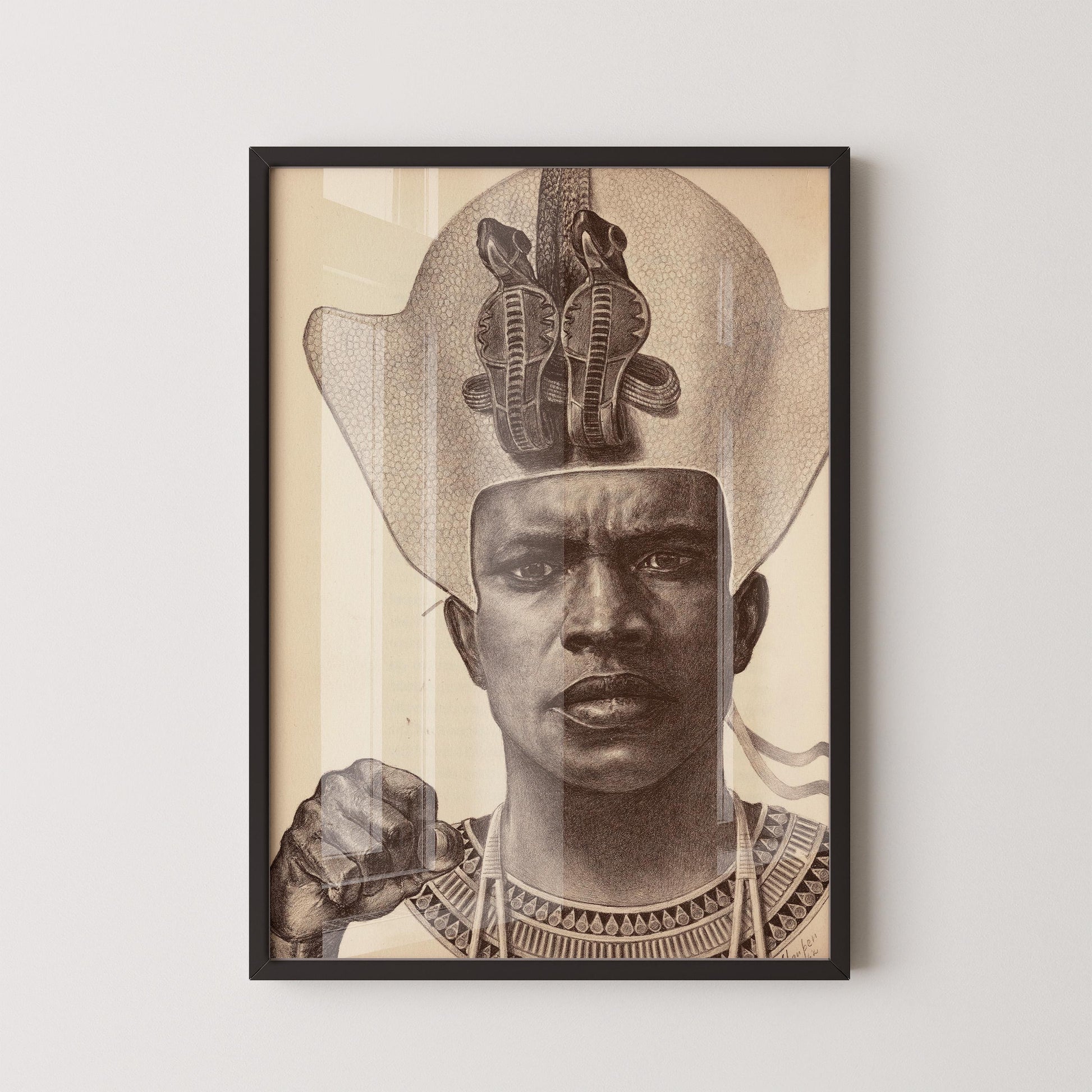E. Harper Johnson - Piankhy le Grand, Planche 9 | REPRODUCTION – Majestueux roi guerrier africain (Disponible avec ou sans cadre)