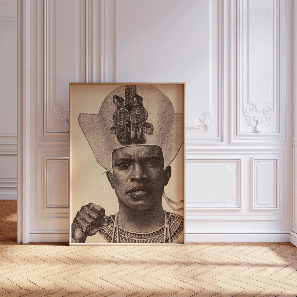 E. Harper Johnson - Piankhy le Grand, Planche 9 | REPRODUCTION – Majestueux roi guerrier africain (Disponible avec ou sans cadre)