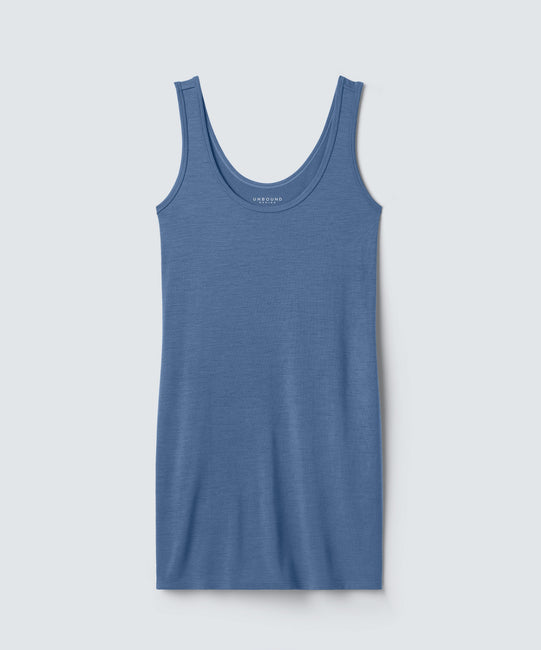 Robe débardeur mini en laine mérinos pour femme