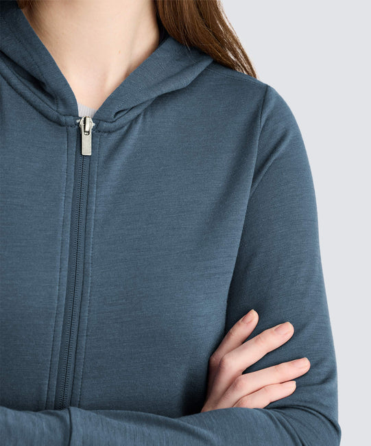 Sweat à capuche de voyage compact pour femme