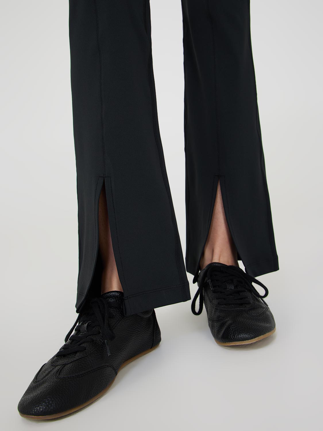 Front Slit Flared Leggings
