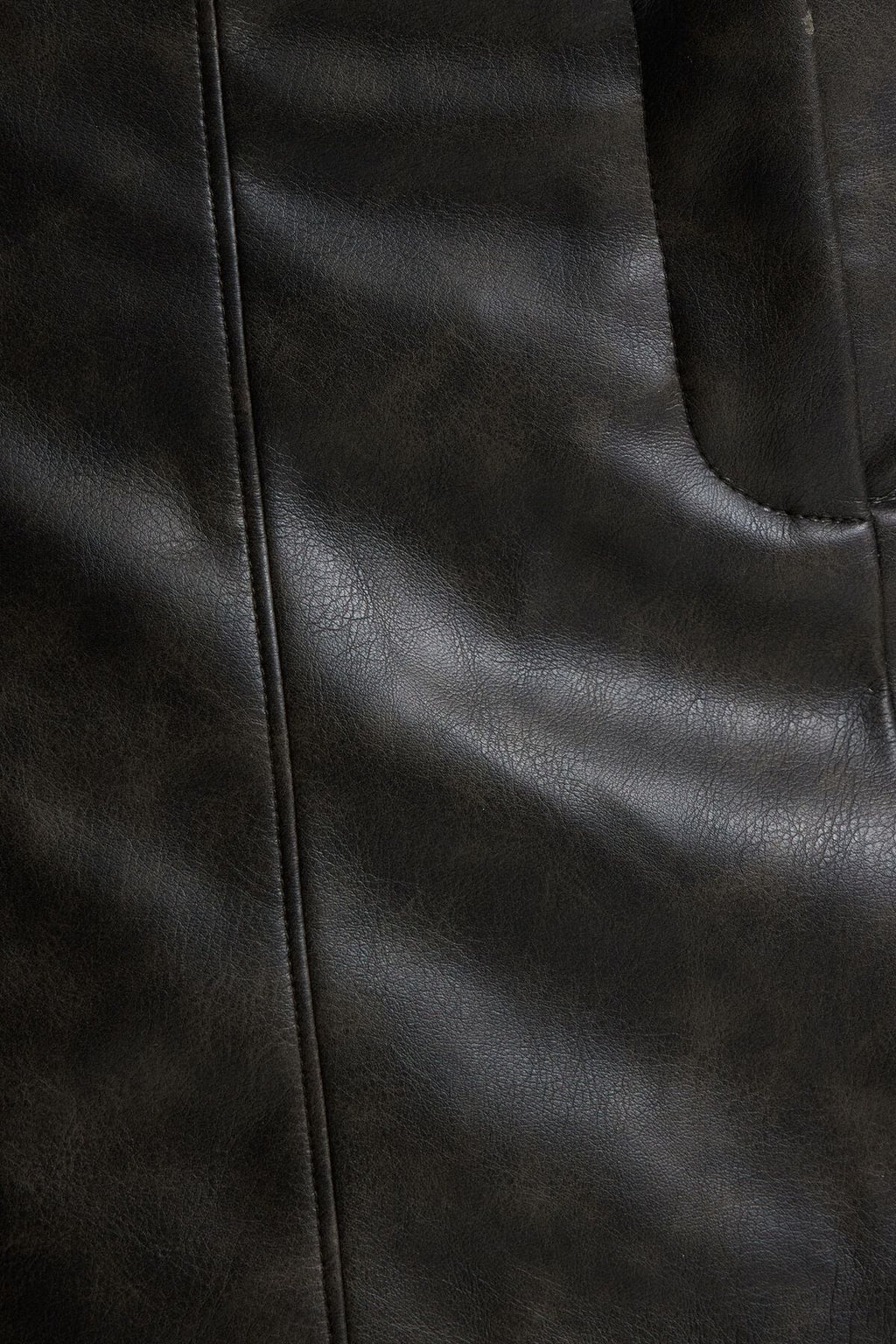 Faux Leather Mini Skort