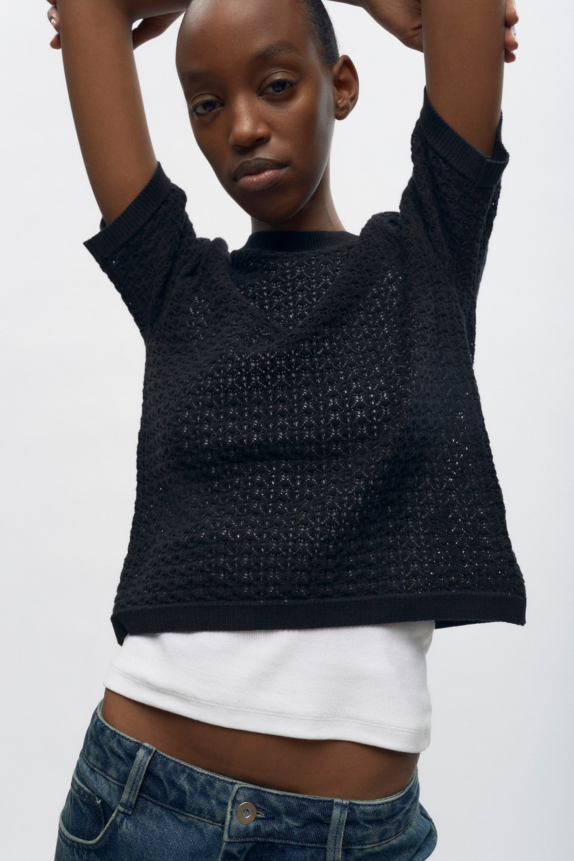 T-shirt à motif lotus pour femme