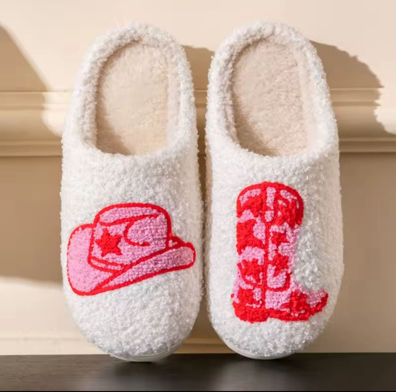 Fuzzy Slippers Cowgirl