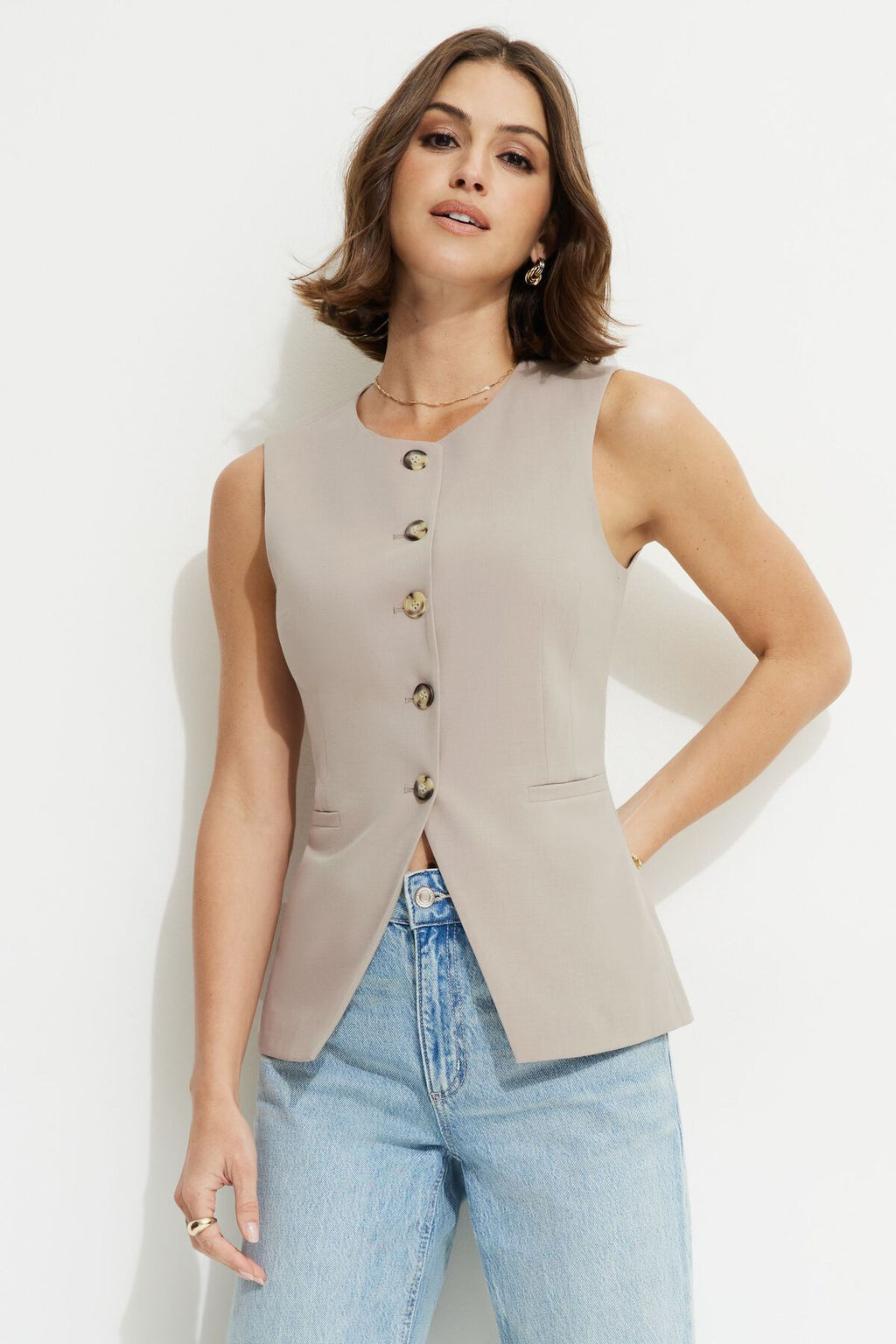 Gilet à col rond Emery Flyaway