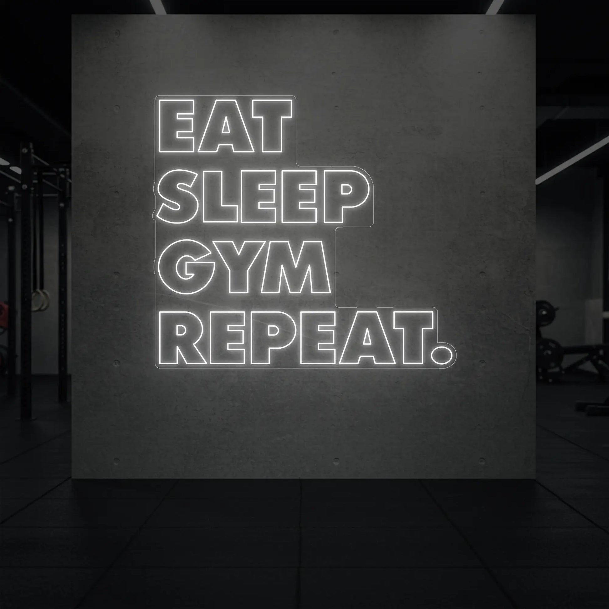 MANGER DORMIR SALLE DE SPORT RÉPÉTER Panneau lumineux