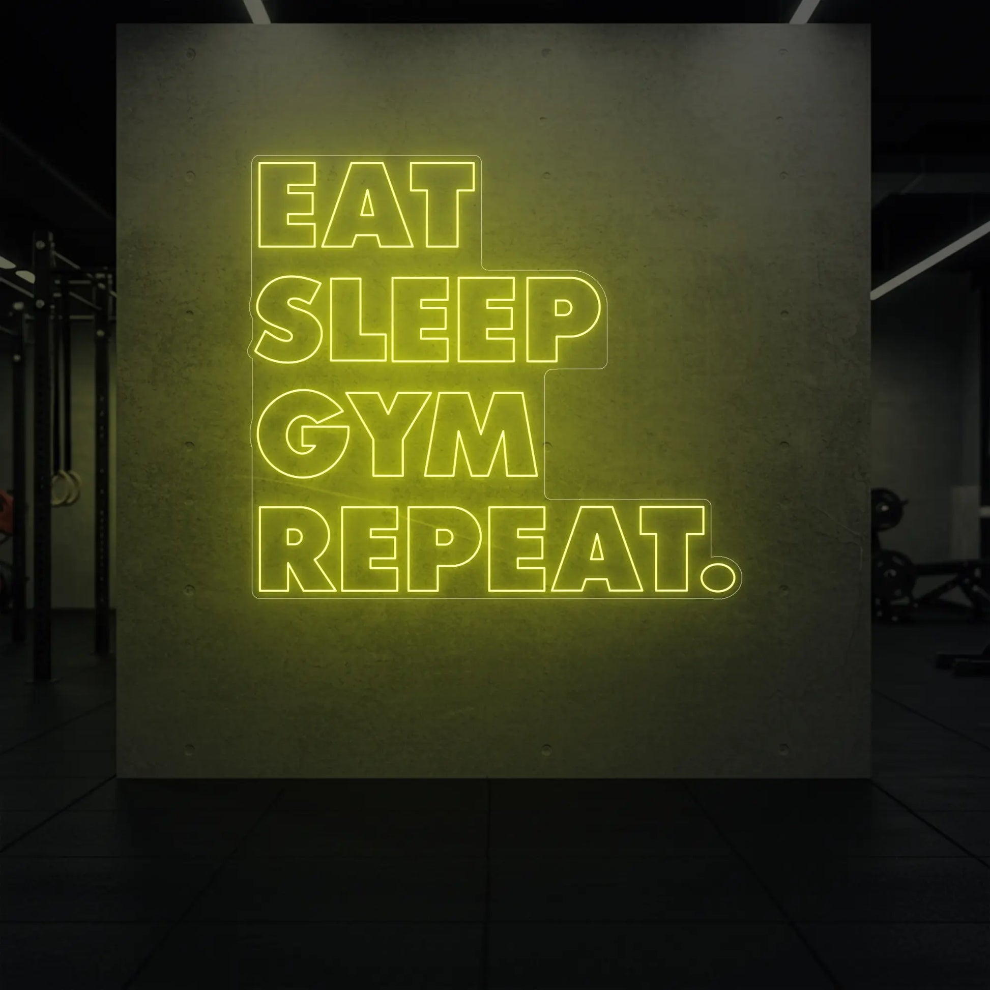 MANGER DORMIR SALLE DE SPORT RÉPÉTER Panneau lumineux