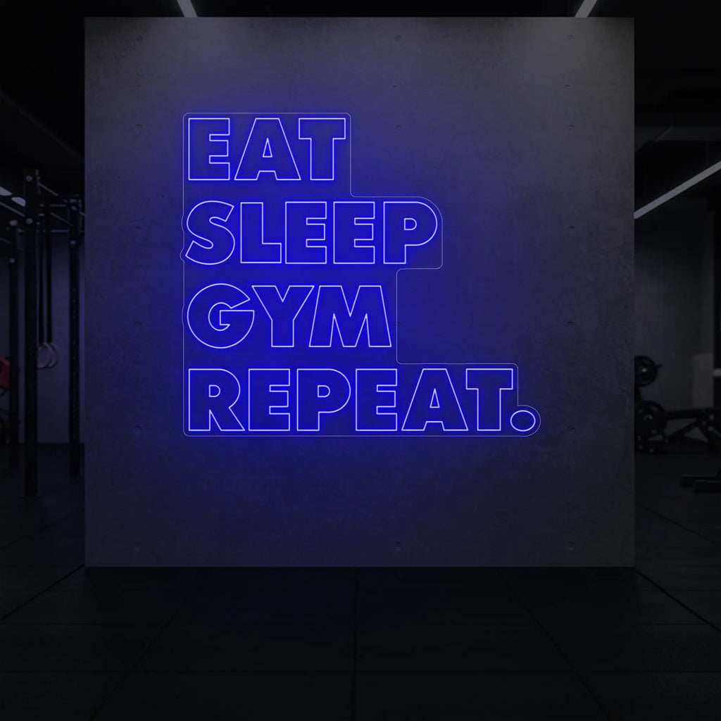 MANGER DORMIR SALLE DE SPORT RÉPÉTER Panneau lumineux