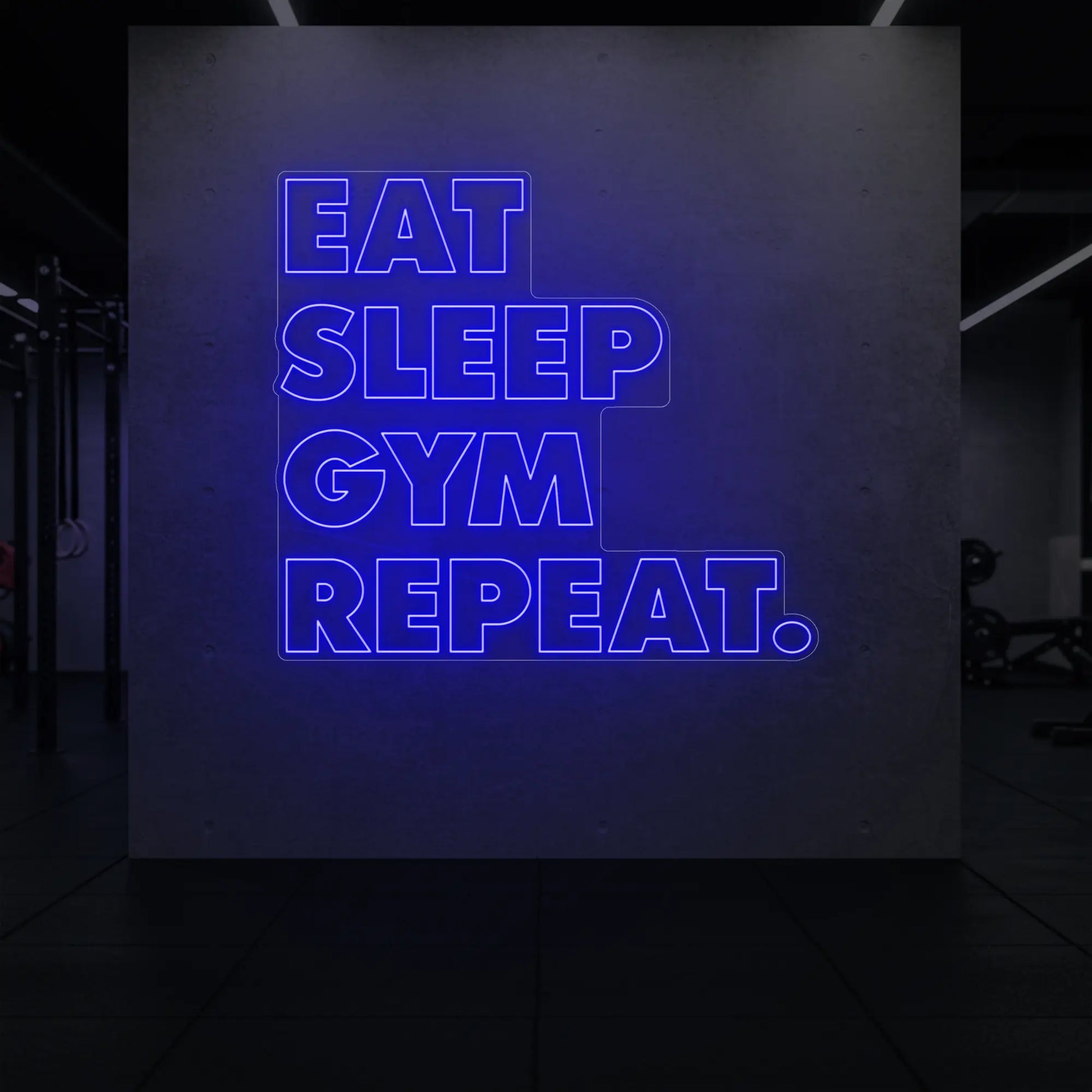 MANGER DORMIR SALLE DE SPORT RÉPÉTER Panneau lumineux