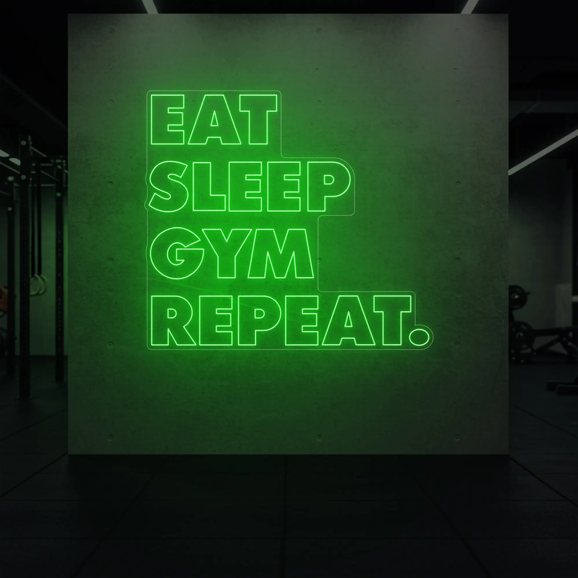 MANGER DORMIR SALLE DE SPORT RÉPÉTER Panneau lumineux