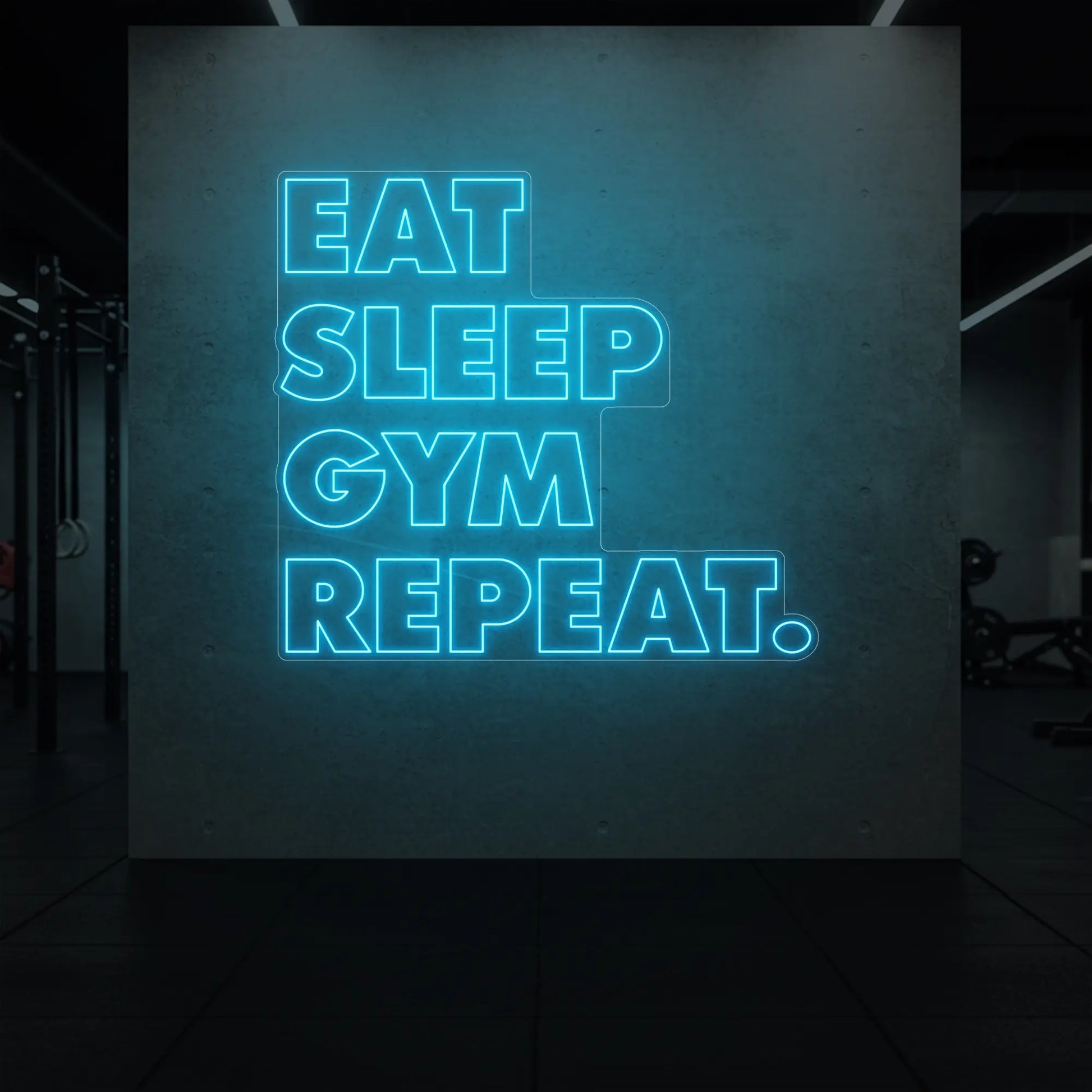 MANGER DORMIR SALLE DE SPORT RÉPÉTER Panneau lumineux