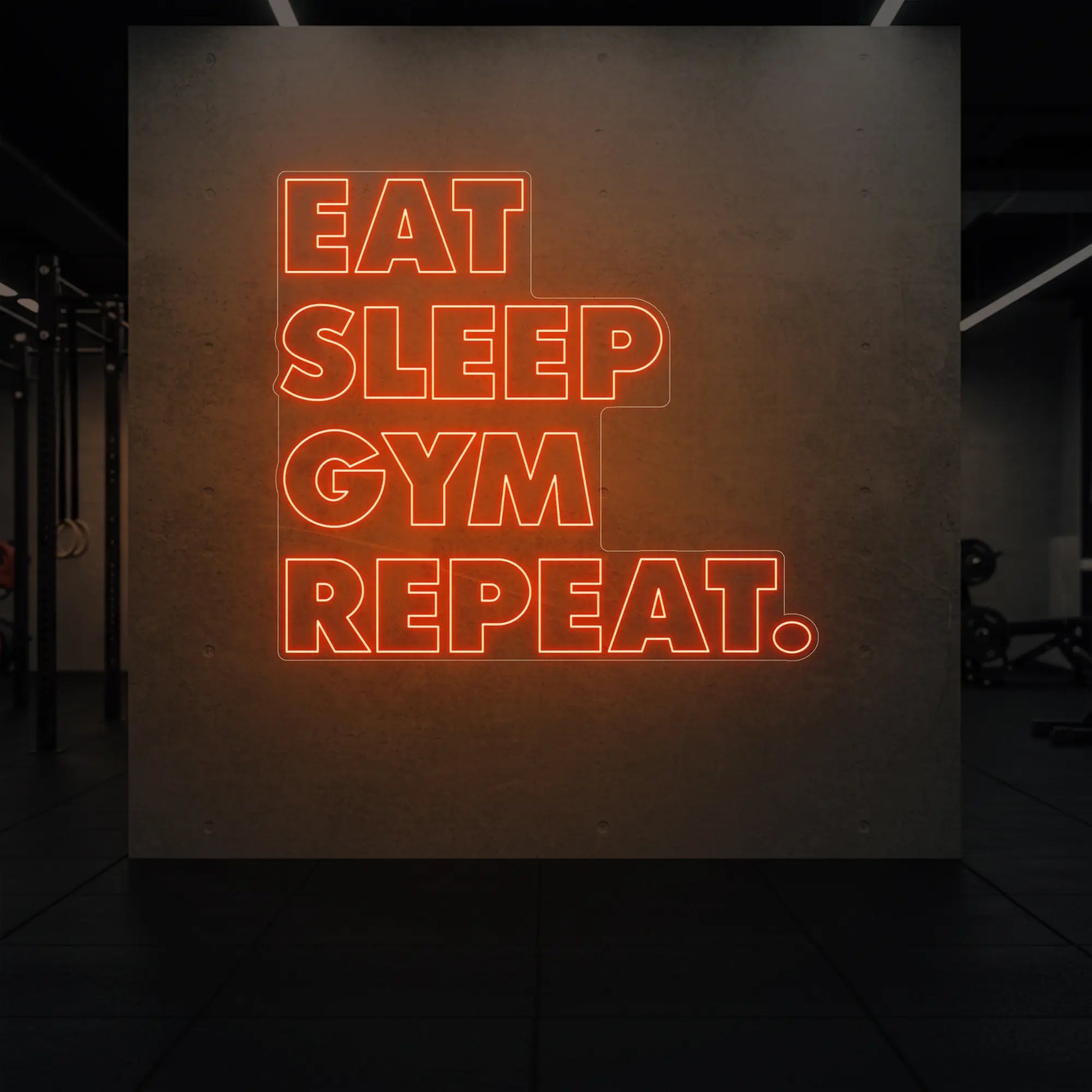 MANGER DORMIR SALLE DE SPORT RÉPÉTER Panneau lumineux