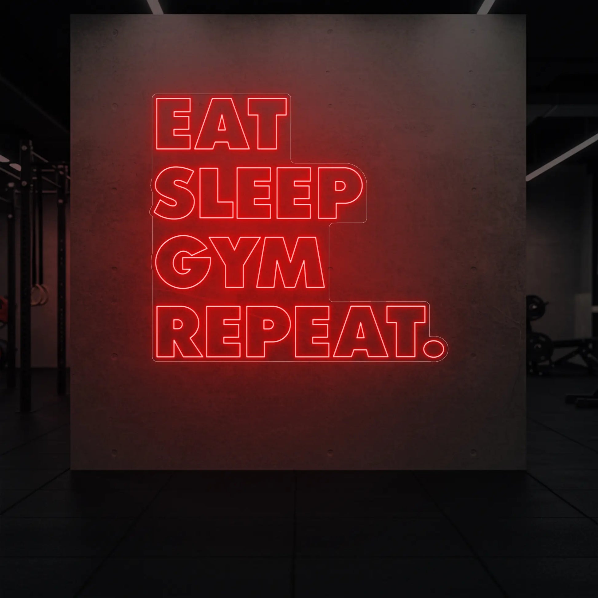 MANGER DORMIR SALLE DE SPORT RÉPÉTER Panneau lumineux