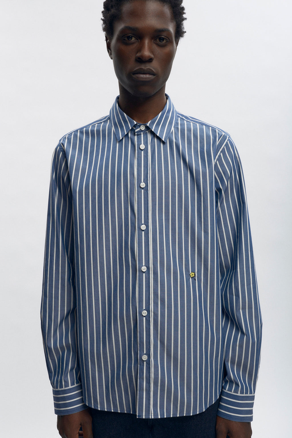 Chemise à rayures classiques pour hommes