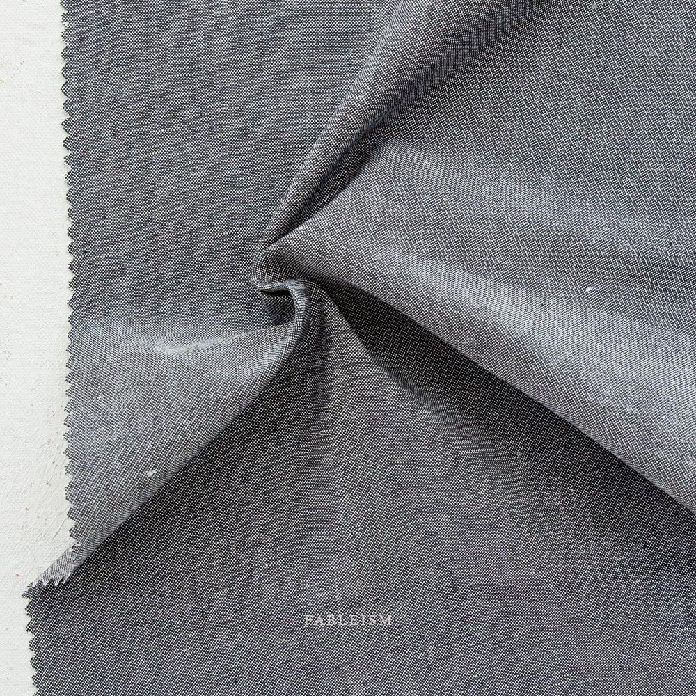 Fableism Everyday Chambray - Obsidian, 62" x WOF
