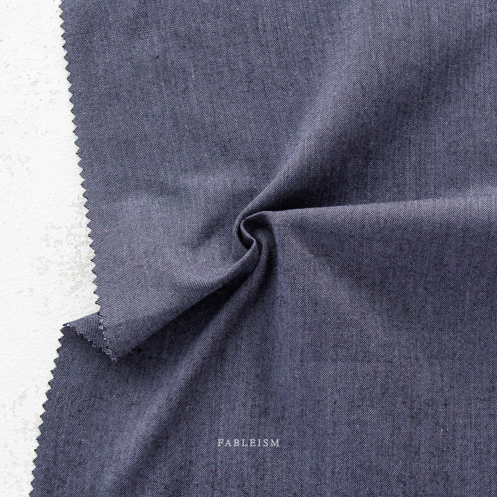 Fableism Everyday Chambray - Nocturne - Galaxy, 1/4 yard