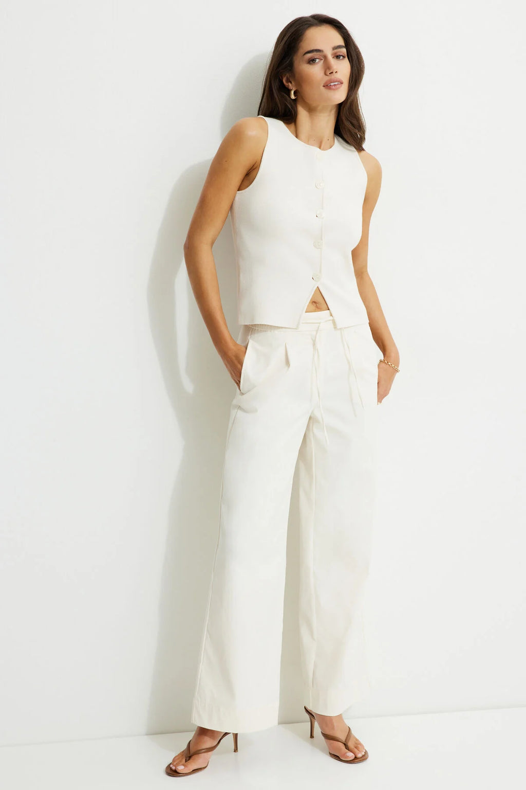 Pantalon large à enfiler Esme