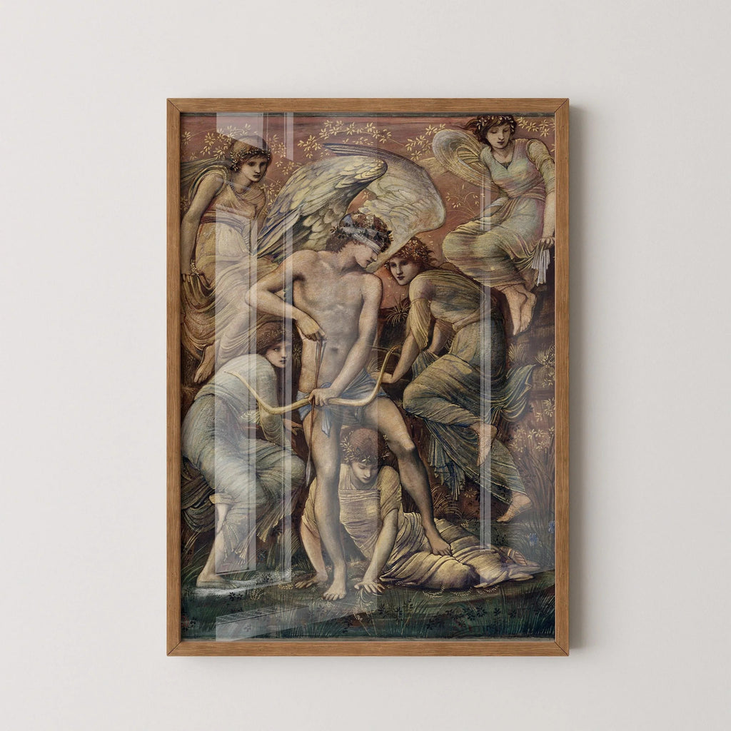Edward Burne-Jones - Cupid's Hunting Grounds | Famous Mythology Classic Art (available handframed or unframed)